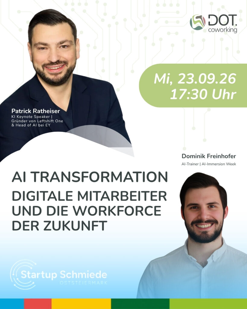 Startup Schmiede Netzwerkevent - AI Transformation und die Workforce der Zukunft